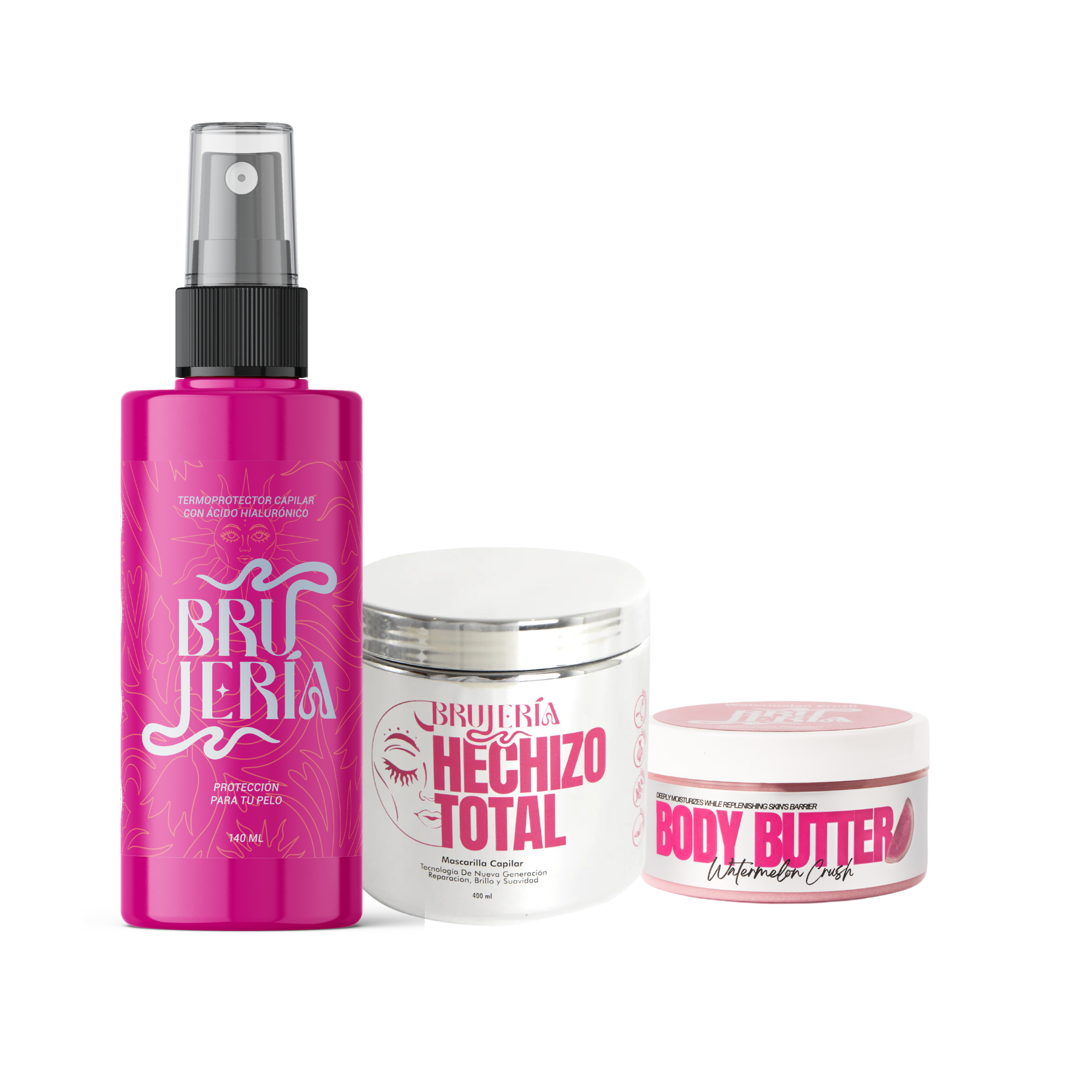 Kit Protección Total - Termoprotector + Mascarilla capilar + Mantequilla Glow Magic