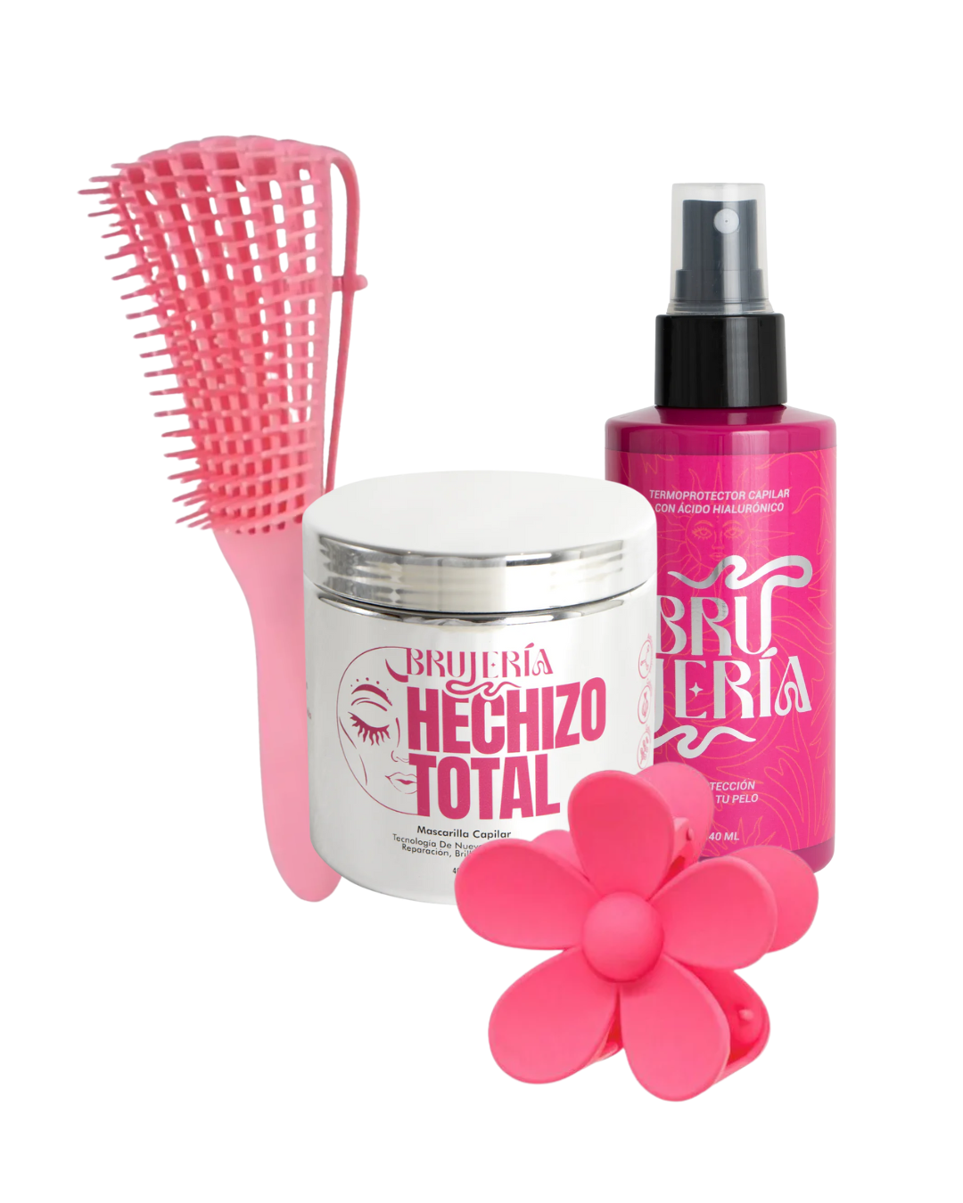 Efecto Diva - Pinza + Mascarilla Hechizo Total+ Termoprotector + Cepillo Flexible