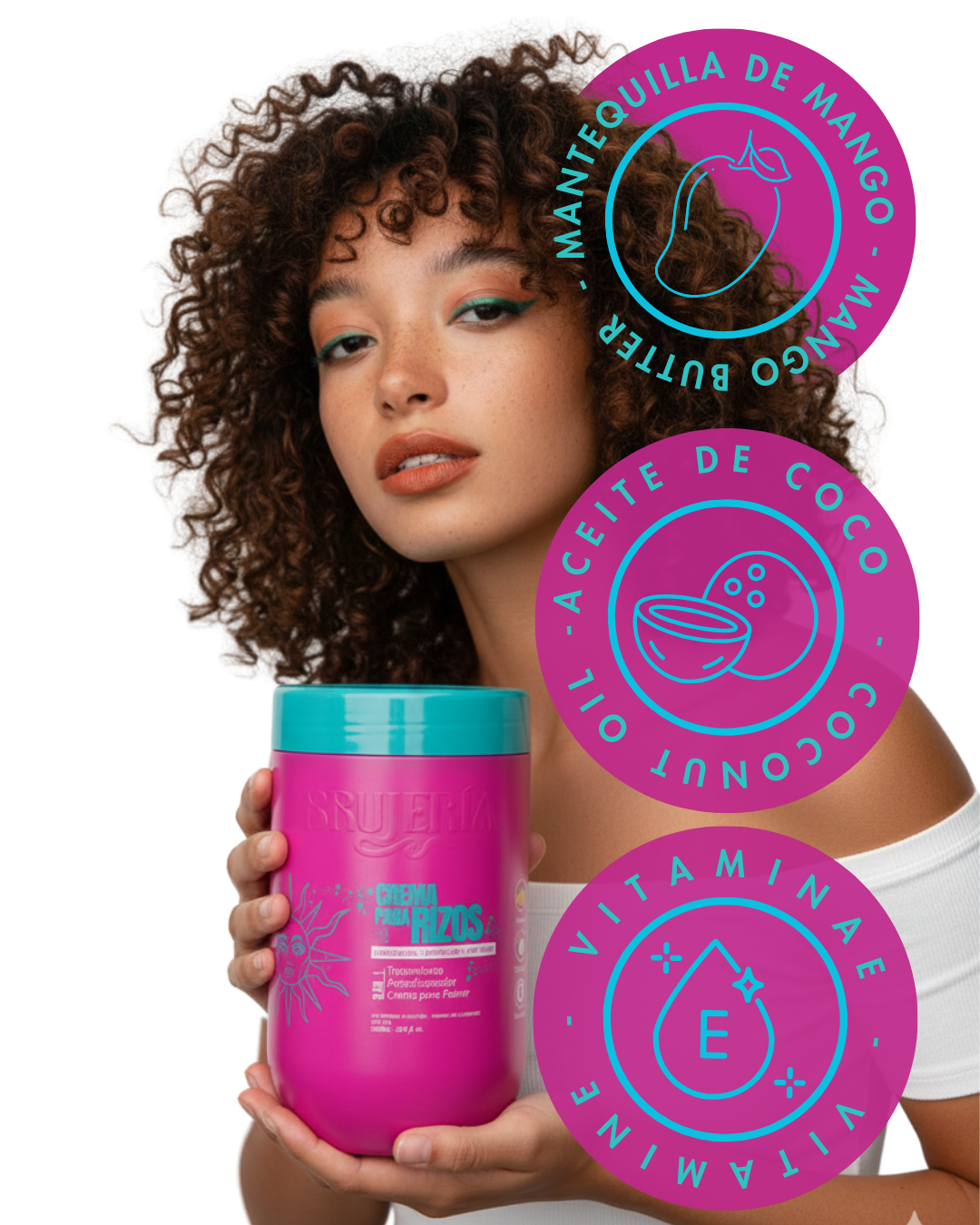 Crema Para Rizos 3 en 1 x 1000ml - Brujeria Capilar