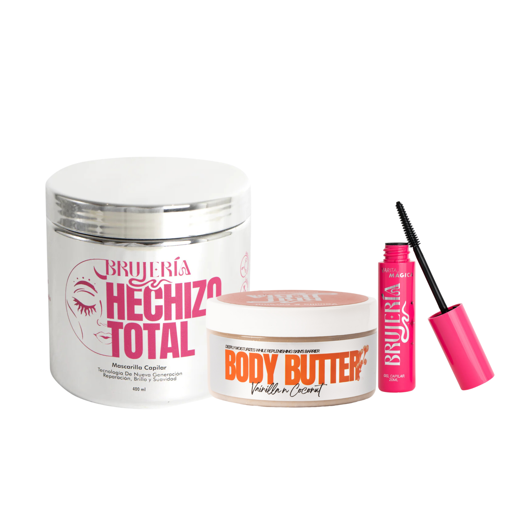 Kit Glow Completo - Mascarilla capilar + Mantequilla corporal + Varita Magica