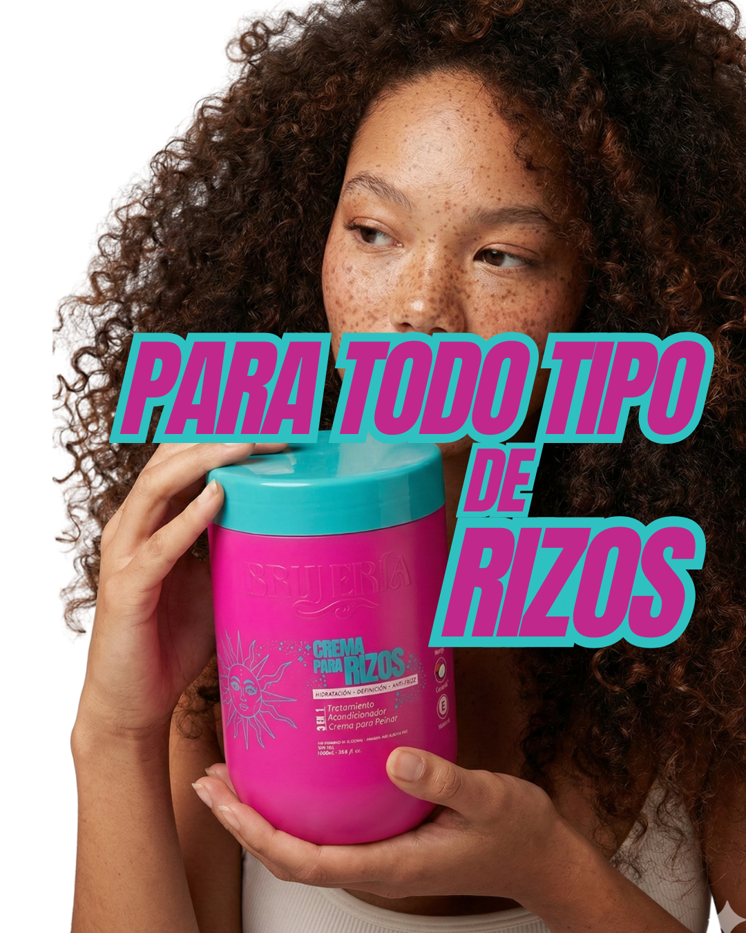 Crema Para Rizos 3 en 1 x 1000ml - Brujeria Capilar